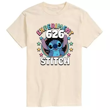 Мужская футболка с рисунком Disney's Lilo & Stitch Experiment 626, цвет Cream