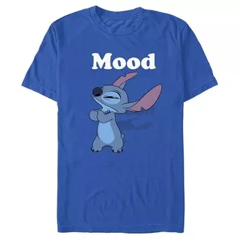 Мужская футболка с рисунком Disney's Lilo & Stitch Mood, цвет Royal