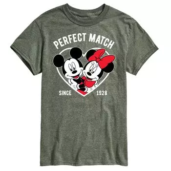 Мужская футболка с рисунком Disney's Perfect Match Licensed Character