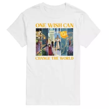 Мужская футболка с рисунком Disney's Wish One Wish, белый