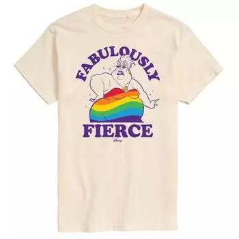 Мужская футболка с рисунком Disney Villains Ursula Fabulous Fierce Pride
