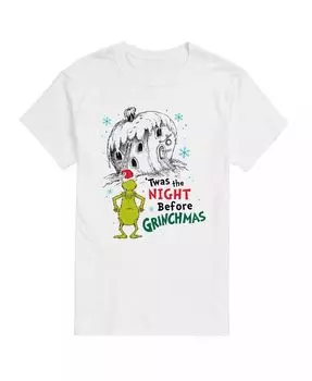 Мужская футболка с рисунком «Доктор Сьюз Гринч, ночь перед Гринчем» AIRWAVES, белый