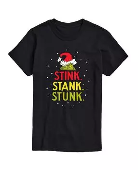 Мужская футболка с рисунком dr. seuss the grinch stink stank stunk AIRWAVES, черный