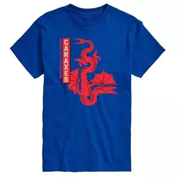 Мужская футболка с рисунком дракона House Of The Dragon Caraxes Licensed Character, синий
