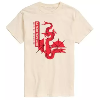 Мужская футболка с рисунком дракона House Of The Dragon Caraxes Licensed Character, цвет Cream