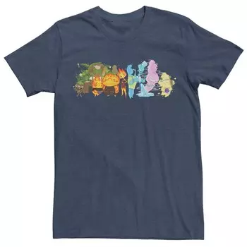 Мужская футболка с рисунком Elemental Group Shot Licensed Character, цвет Navy Heather