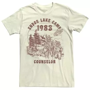 Мужская футболка с рисунком Endor Lake Camp Counselor Star Wars