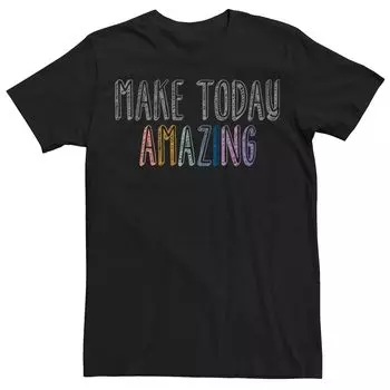 Мужская футболка с рисунком Fifth Sun "Make Today Amazing" Licensed Character, черный