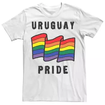 Мужская футболка с рисунком флага Gonzales Uruguay Pride Licensed Character