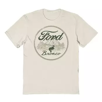 Мужская футболка с рисунком Ford Bronco Licensed Character, цвет Natural