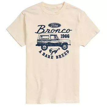 Мужская футболка с рисунком Ford Vintage Bronco Rare Breed Licensed Character, цвет Cream