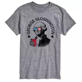 Мужская футболка с рисунком George Sloshington Licensed Character