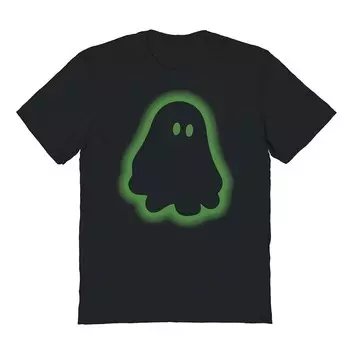 Мужская футболка с рисунком Ghost Glow на Хэллоуин Licensed Character, черный