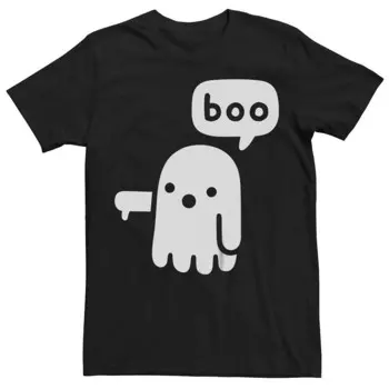 Мужская футболка с рисунком Ghost Of Disapproval Boo Licensed Character, черный
