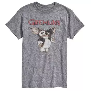 Мужская футболка с рисунком Gremlins Licensed Character, серый