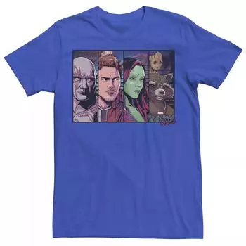 Мужская футболка с рисунком Guardians Vol.2 Star-Lord Дракс Гамора Грут Marvel