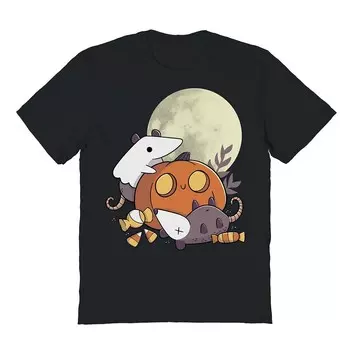 Мужская футболка с рисунком Halloween Possum Halloween Licensed Character, черный