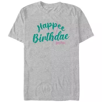 Мужская футболка с рисунком Harry Potter Happee Birthdae Licensed Character, цвет Athletic Heather