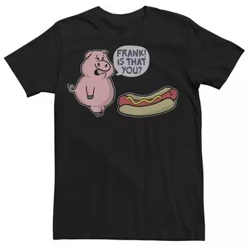 Мужская футболка с рисунком хот-дога и юмора Licensed Character