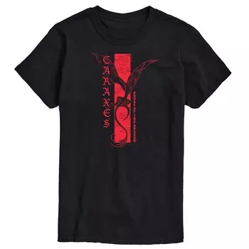 Мужская футболка с рисунком House Of The Dragon Caraxes Licensed Character, черный