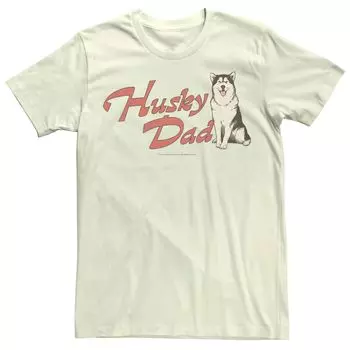 Мужская футболка с рисунком Husky Dad Dog Lover Licensed Character
