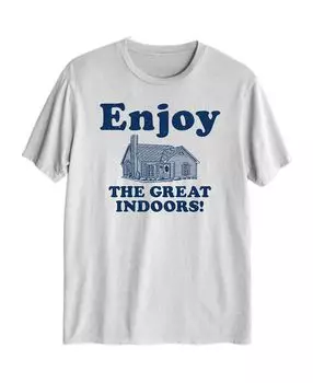 Мужская футболка с рисунком hybrid great indoors AIRWAVES, белый