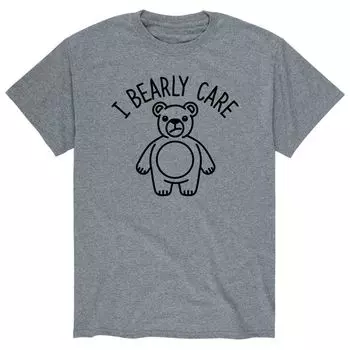 Мужская футболка с рисунком I Bearly Care Licensed Character