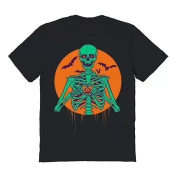 Мужская футболка с рисунком I Love Halloween Halloween Licensed Character, черный