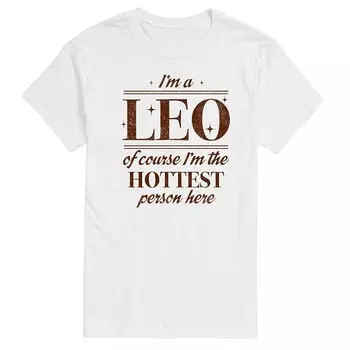 Мужская футболка с рисунком I'm A Leo Licensed Character, белый