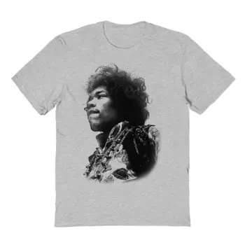 Мужская футболка с рисунком Jimi Hendrix Jimi 2 Licensed Character, цвет Sport Gray