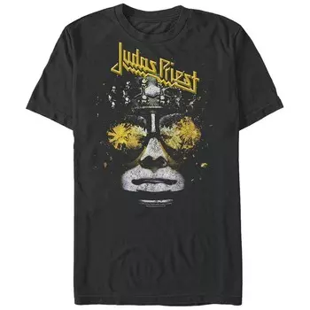 Мужская футболка с рисунком Judas Priest Killing Machine Licensed Character, черный