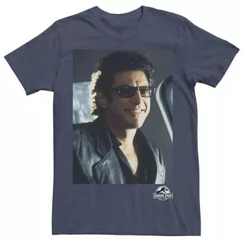 Мужская футболка с рисунком Jurassic Park Goldblum Sly Smile Licensed Character