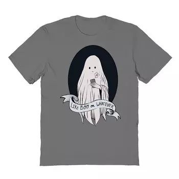 Мужская футболка с рисунком «Как Boo или что-то еще на Хэллоуин» Licensed Character, цвет Charcoal