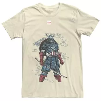 Мужская футболка с рисунком Капитана Америки Mountain Samurai Marvel