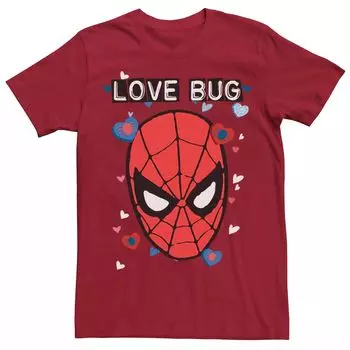 Мужская футболка с рисунком комиксов на День святого Валентина Love Bug Licensed Character