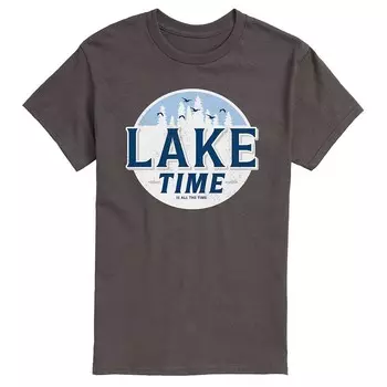 Мужская футболка с рисунком Lake Time Licensed Character, цвет Charcoal