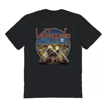 Мужская футболка с рисунком Led Zeppelin Blur Zep Licensed Character, черный