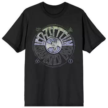 Мужская футболка с рисунком Led Zeppelin, созданная в 1968 году Licensed Character, черный