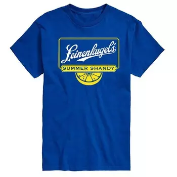 Мужская футболка с рисунком Leinenkugel Shandy Lemon Licensed Character, синий