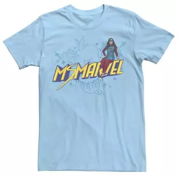 Мужская футболка с рисунком ленивца Marvel Ms. Marvel Licensed Character