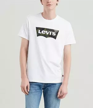 Мужская футболка с рисунком Levi's Housemark, белый