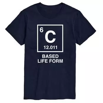 Мужская футболка с рисунком Lifeform на основе углерода Licensed Character