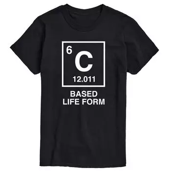 Мужская футболка с рисунком Lifeform на основе углерода Licensed Character