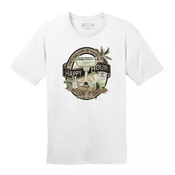 Мужская футболка с рисунком Livin' It Up Licensed Character, белый