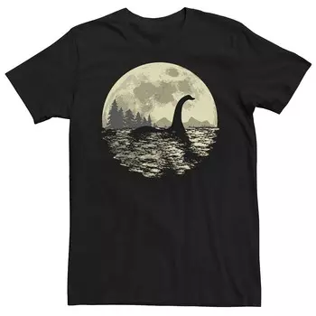 Мужская футболка с рисунком Loch Ness Moon Licensed Character, черный
