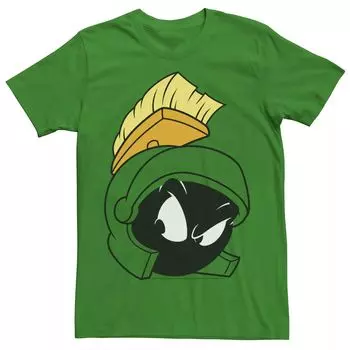 Мужская футболка с рисунком Looney Tunes Marvin The Martian Attitude Head Shot Licensed Character