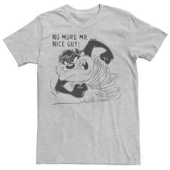 Мужская футболка с рисунком Looney Tunes Tasmanian Devil No More Mr. Nice Guy Licensed Character