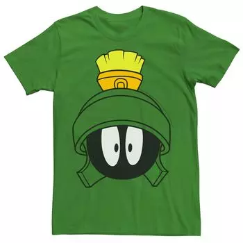 Мужская футболка с рисунком Looney Tunes Vintage Marvin Martian Face Licensed Character