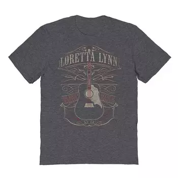 Мужская футболка с рисунком Loretta Lynn Licensed Character, цвет Dark Heather