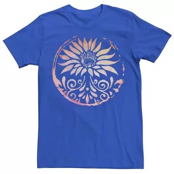 Мужская футболка с рисунком Lotus Circle Licensed Character, цвет Royal